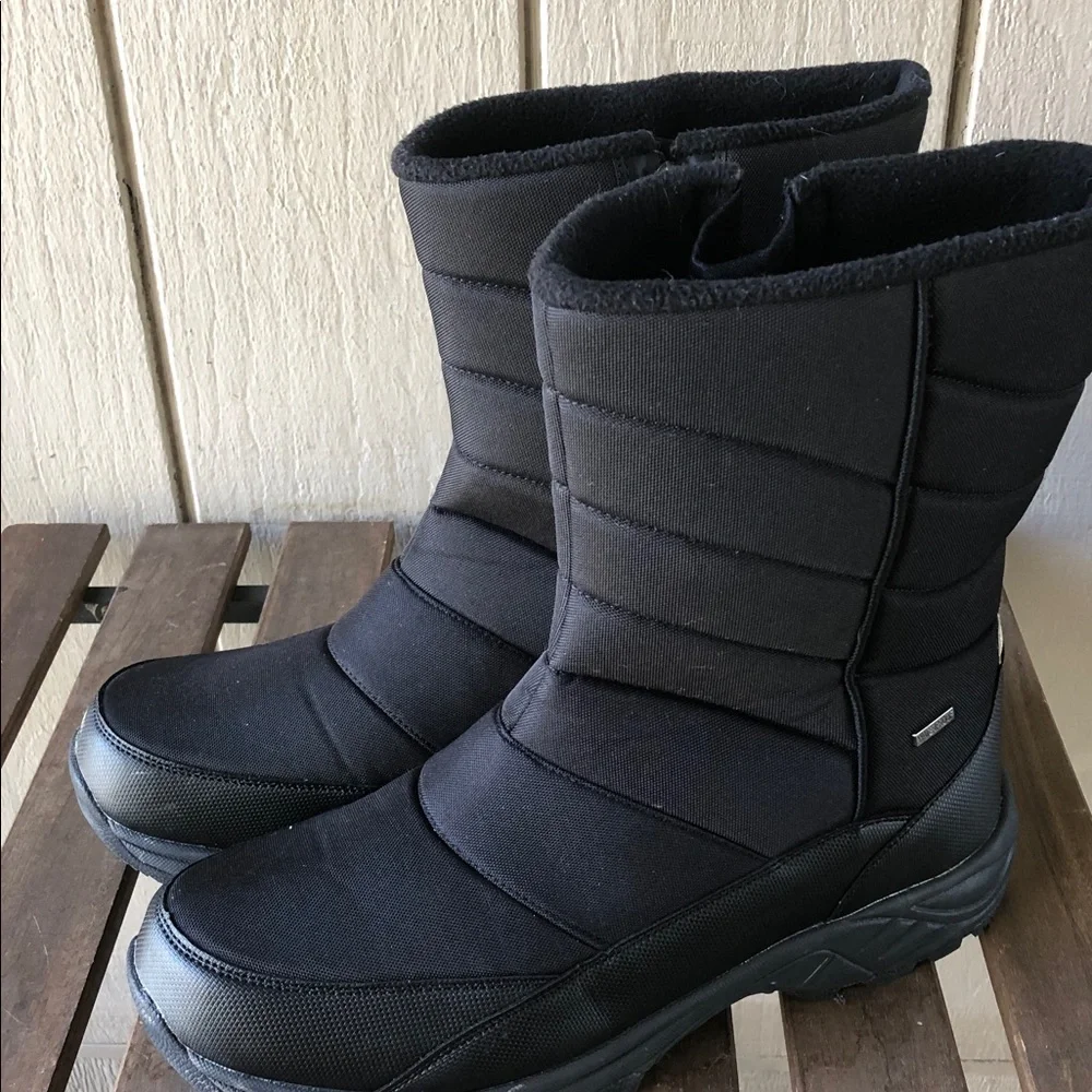 Men's Black Insulated Rain & Snow Boots